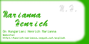 marianna henrich business card